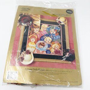 Vintage Candamar Needlepoint Kit Something Special Antique Dolls NEW